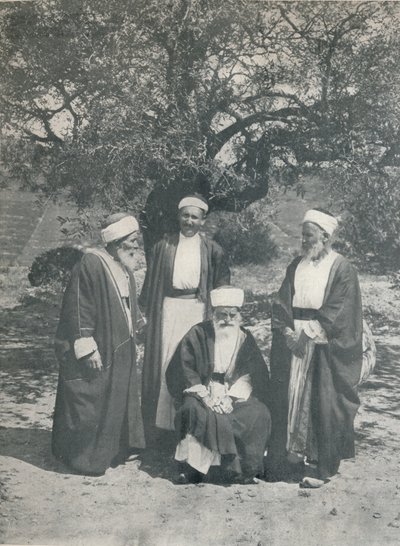 Druse Chiefs, c1913 od Charles J. S. Makin