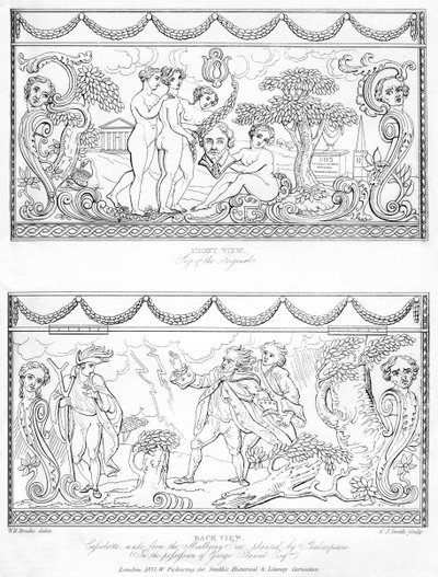 Vyřezávaná kazeta vyrobená ze dřeva Shakespearovy moruše, 18. století, 1840 od Charles J. Smith