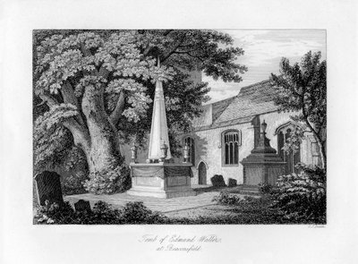 Hrob Edmunda Wallera, Beaconsfield, Buckinghamshire, 1840. od Charles J. Smith