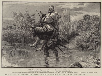 Ripon Millenary Festival, Robin Hood a Curtall Fryer od Charles J. Staniland