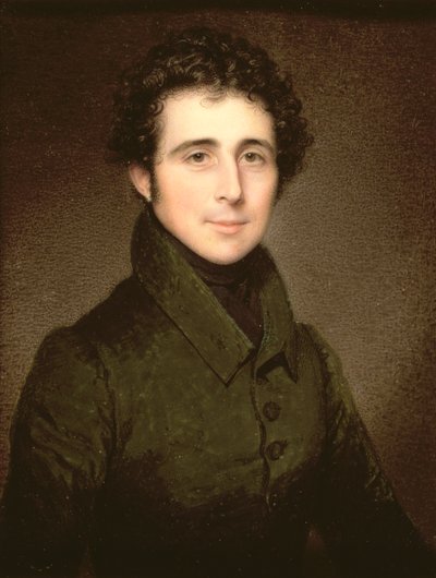 Sir Thomas William Holburne (1793-1874) z Menstrie Bart, 1827 (olej na slonové kosti) od Charles Jagger