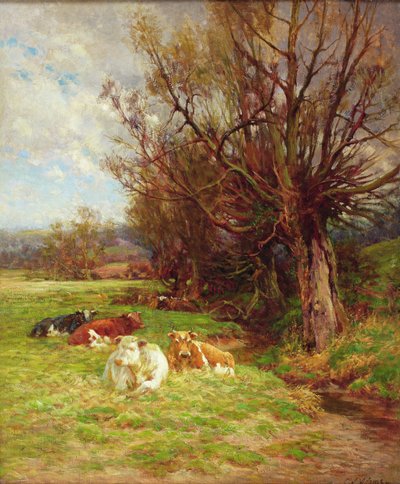 Pasení dobytka od Charles James Adams