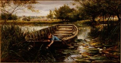 Sbírání leknínů (deska) od Charles James Lewis