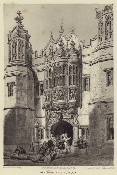 Hengrave Hall, Suffolk od Charles James Richardson