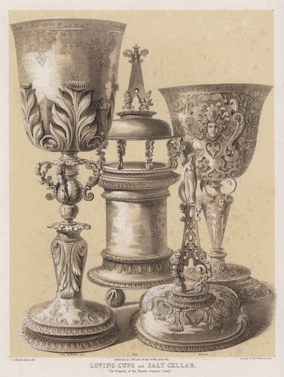 Láskyplné poháry a slánka, majetek společnosti Painter Stainers Company od Charles James Richardson