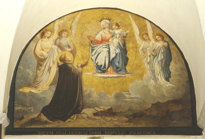 Panna přináší růženec do San Damiana od Charles Jean Baptiste Besson