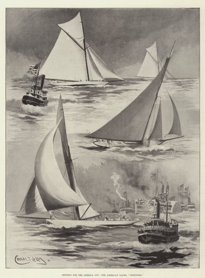 Soutěž o americký pohár, americká jachta, obránce od Charles John de Lacy