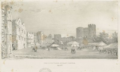 Dudley Castle - The Keep: litografie, červenec 1837 (tisk) od Charles Joseph Hullmandel