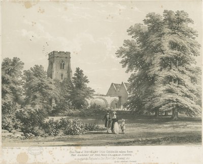 Kostel Rugeley od Charles Joseph Hullmandel