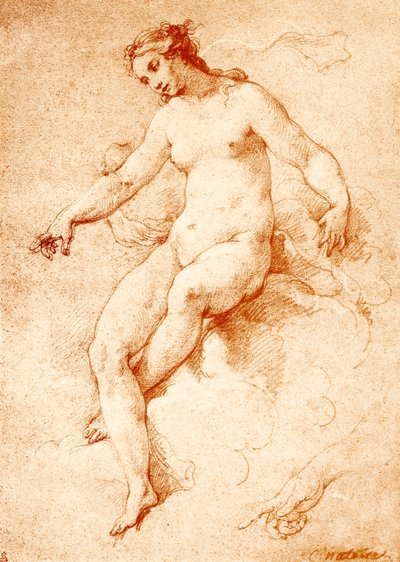 Venuše v oblacích od Charles Joseph Natoire