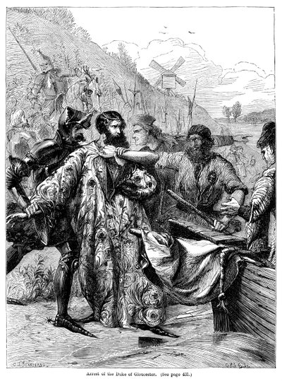 Zatčení vévody z Gloucesteru od Charles Joseph Staniland