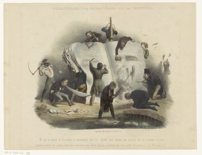 cenzor nebo výsměch Parafráze postav La Bruyère (název na objekt) od Charles Joseph Traviès