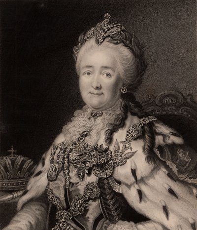 Císařovna Kateřina II., Veliká (rytina) od Charles Knight