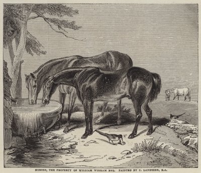 Koně, majetek Williama Wigrama, esquire od Charles Landseer