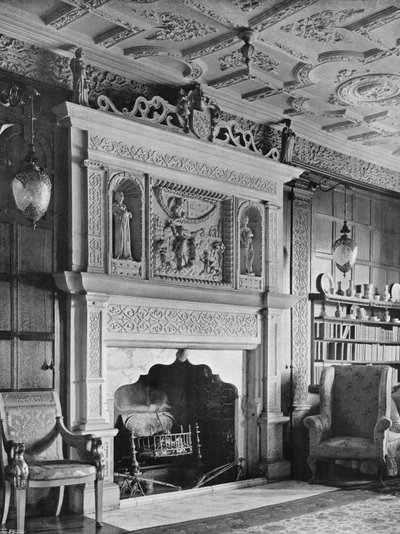 Komínový kus v Hardwick House, Oxfordshire od Charles Latham