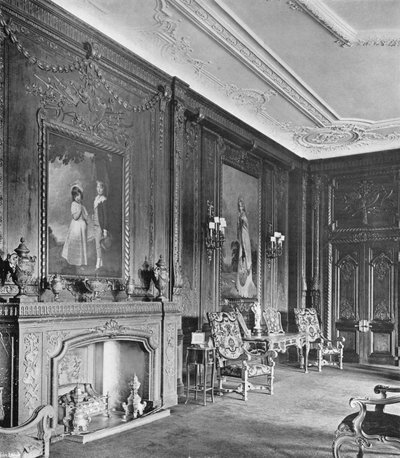 Knowsley Hall: The Oak Drawing-Room od Charles Latham
