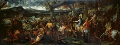 Alexander a Porus, v bitvě u Hydaspes, kolem roku 1673 (olej na plátně) od Charles Le Brun