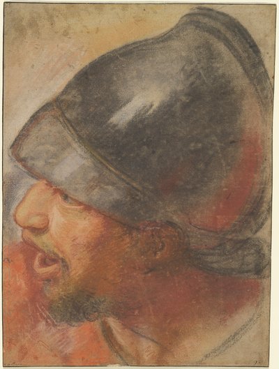 Kopf eines makedonischen Soldaten od Charles Le Brun