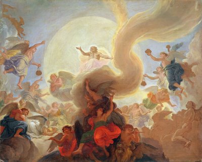 Hosanna (projekt stropu pro kapli ve Versailles) od Charles Le Brun