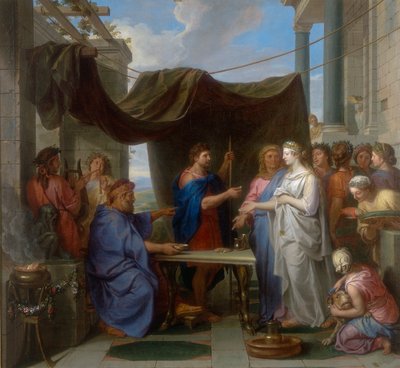 Manželství Mojžíše a Sephory, dílo Charlese Le Bruna, konzervované v Galleria Estense v Modeně od Charles Le Brun