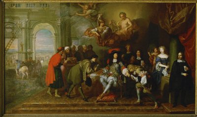 U příležitosti Nijmegenské mírové smlouvy ... (olej na plátně) od Charles Le Brun