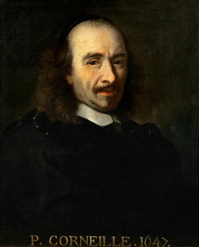Portrét Pierra Corneille 1606-1684 od Charles Le Brun