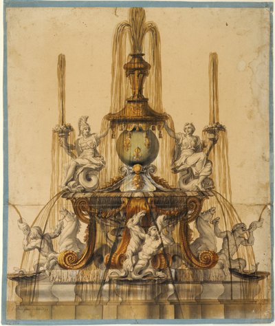 Vorschlag für einen Brunnen in Versailles od Charles Le Brun