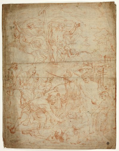 Ukamenování svatého Štěpána od Charles Le Brun