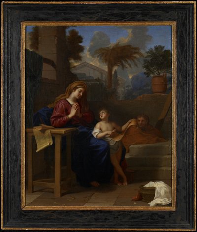 Svatá rodina v Egyptě, kolem roku 1660 od Charles Le Brun