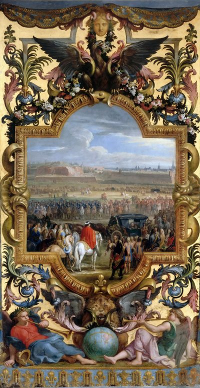 Dobytí Cambrai 18. dubna 1677 od Charles Le Brun