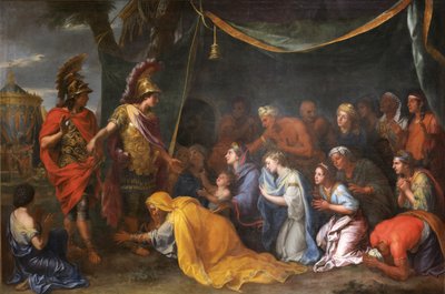 Perské královny u Alexandrových nohou, také zvané Dáriův stan od Charles Le Brun