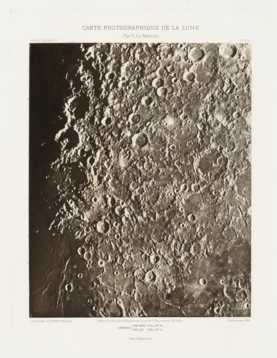 Carte photographique de la lune, planche III.A (Fotografická mapa Měsíce, deska III.A),21. října 2013 od Charles le Morvan