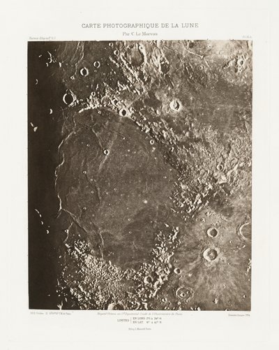 Carte photographique de la lune, planche IX.A (Fotografická mapa Měsíce, deska IX.A),21. října 2013 od Charles le Morvan