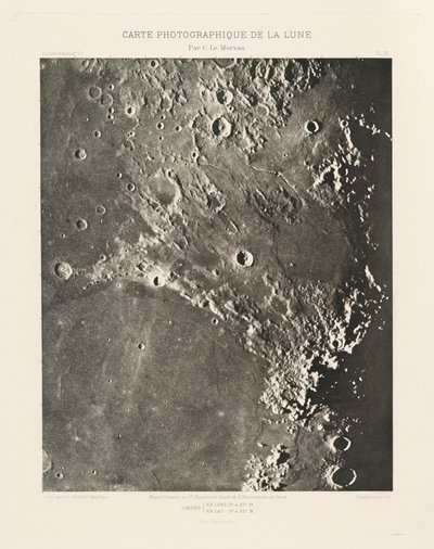 Fotografická mapa Měsíce, deska IX,27. dubna 2013 od Charles le Morvan