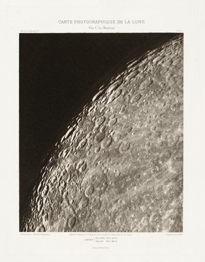 Carte photographique de la lune, planche VI.A (Fotografická mapa Měsíce, deska VI.A),6. února 2013 od Charles le Morvan