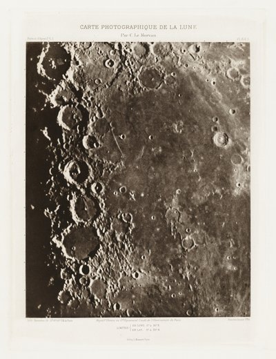 Carte photographique de la lune, planche XIX.A (Fotografická mapa Měsíce, deska XIX.A),26. prosince 2013 od Charles le Morvan