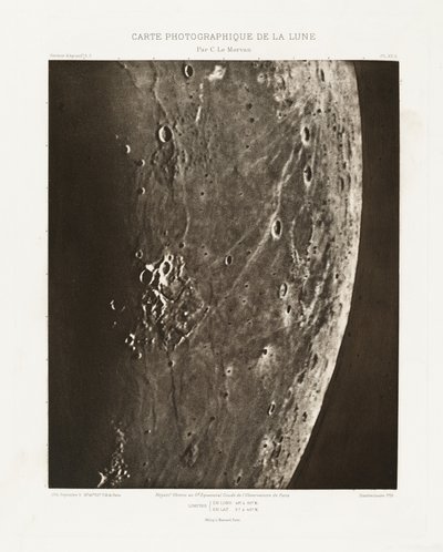 Carte photographique de la lune, planche XV.A (Fotografická mapa Měsíce, deska XV.A),5. září 2013 od Charles le Morvan