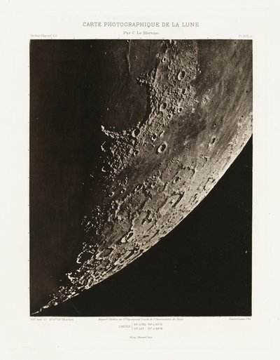Carte photographique de la lune, planche XVII.A (Fotografická mapa Měsíce, deska XVII.A),27. srpna 2012 od Charles le Morvan