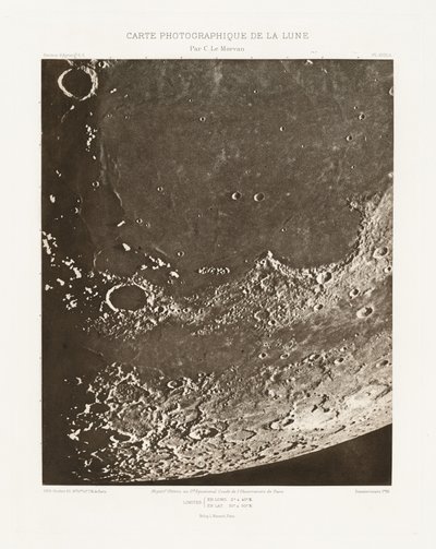 Carte photographique de la lune, planche XVIII.A (Fotografická mapa Měsíce, deska XVIII.A),20. října 2013 od Charles le Morvan