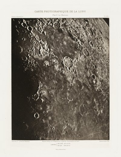 Carte photographique de la lune, planche XX.A (Fotografická mapa Měsíce, deska XX.A),27. srpna 2012 od Charles le Morvan