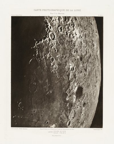 Carte photographique de la lune, planche XXI.A (Fotografická mapa Měsíce, deska XXI.A),23. října 2013 od Charles le Morvan