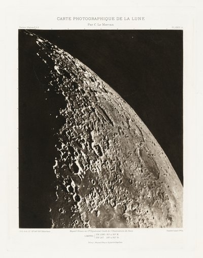 Carte photographique de la lune, planche XXIII.A (Fotografická mapa Měsíce, deska XXIII.A),27. srpna 2012 od Charles le Morvan