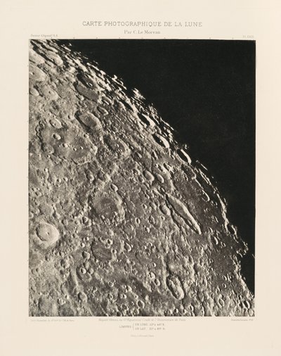 Fotografická mapa Měsíce, deska XXIII,14. listopadu 2013 od Charles le Morvan