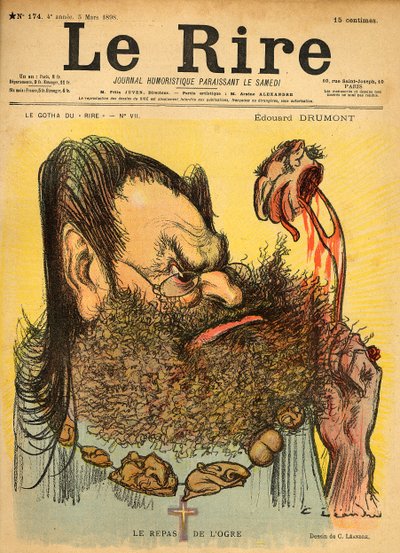 Karikatura Edouarda Drumonta, z přední obálky 