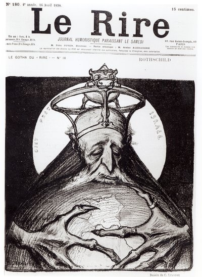 Karikatura rodiny Rothschildů z 