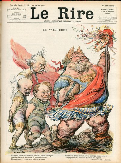 Obálka „“Le Lire“, Satirický v barvách od Charles Leandre
