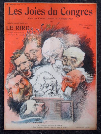 Obálka „“ Le Lire“, Satirický v barvách od Charles Leandre