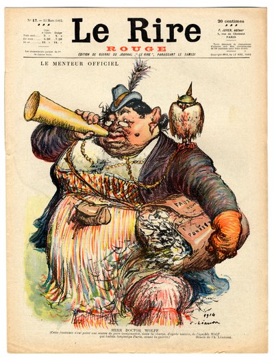 Obálka „“The Red Laughter“, Satirical in Colors od Charles Leandre