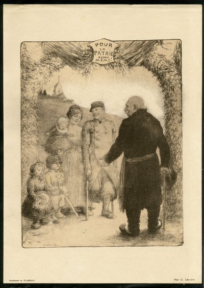 Ilustrace Charles Leandre (1862-1934) - Létající list od Charles Leandre