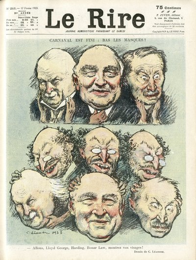 Ilustrace Charlese Leandra (1862-1934) pro obálku Le Rire od Charles Leandre
